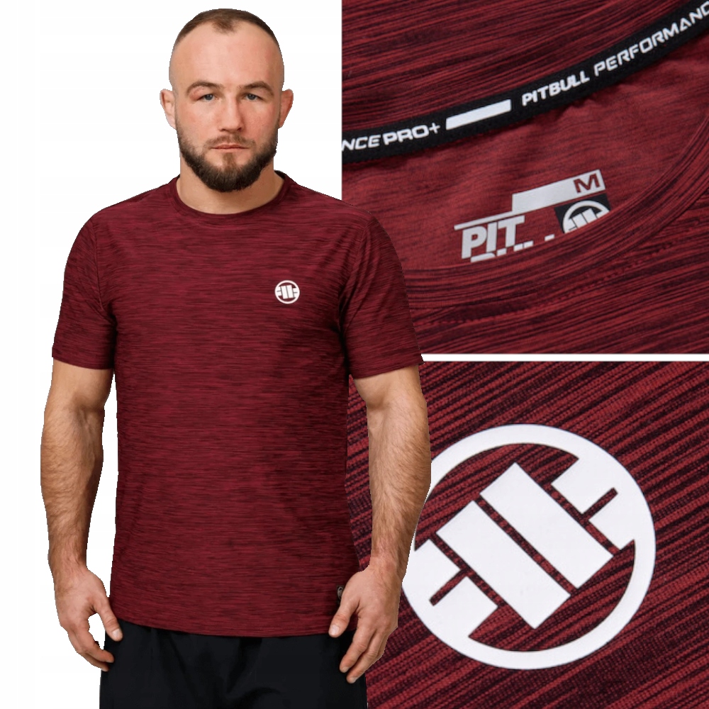 Męska Koszulka Szybkoschnąca T-shirt Pit Bull Small Logo Casual Sport_xxl