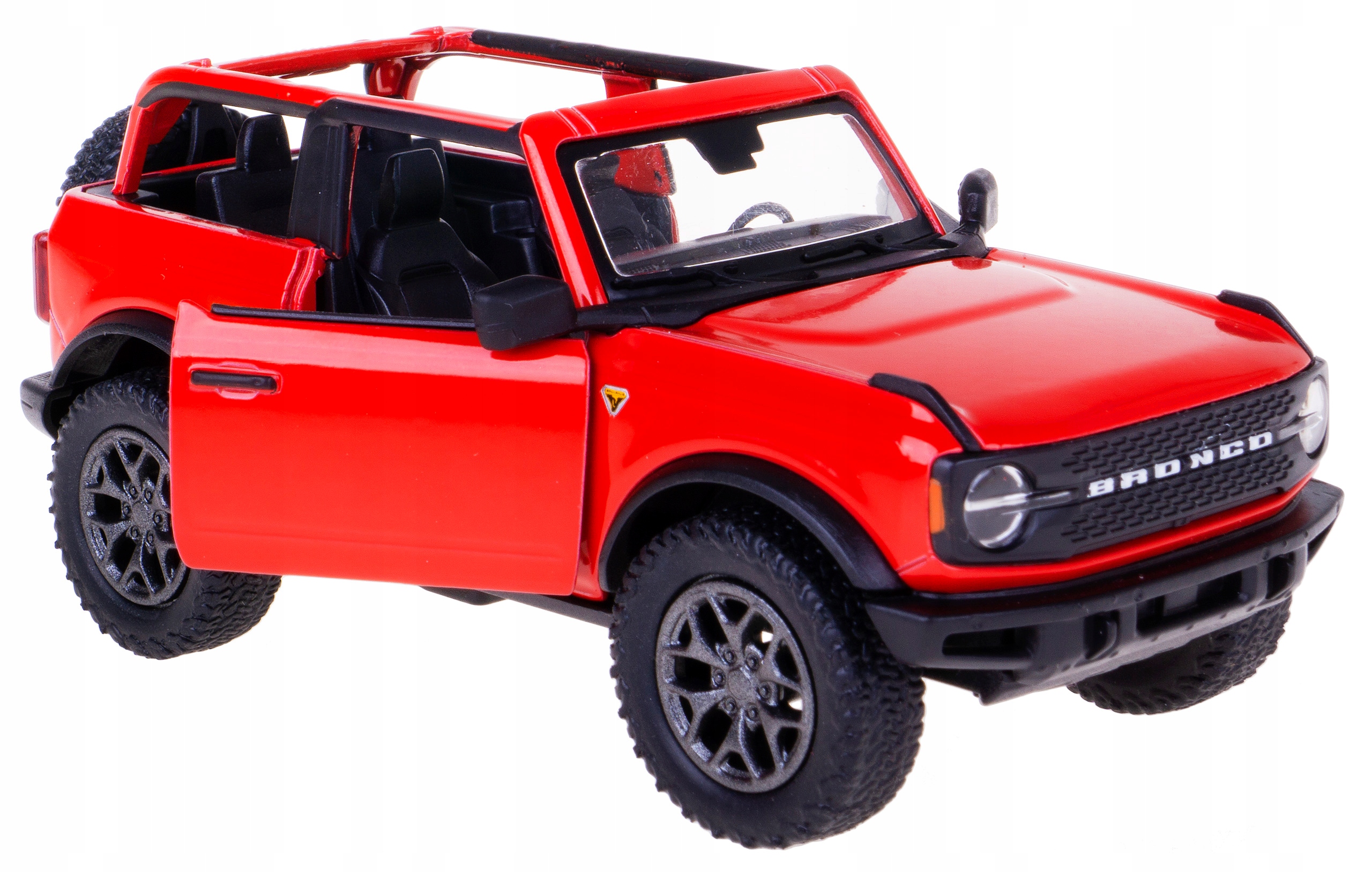 

Ford Bronco 2022 Metal Open Kinsmart 1:34 Czerwon