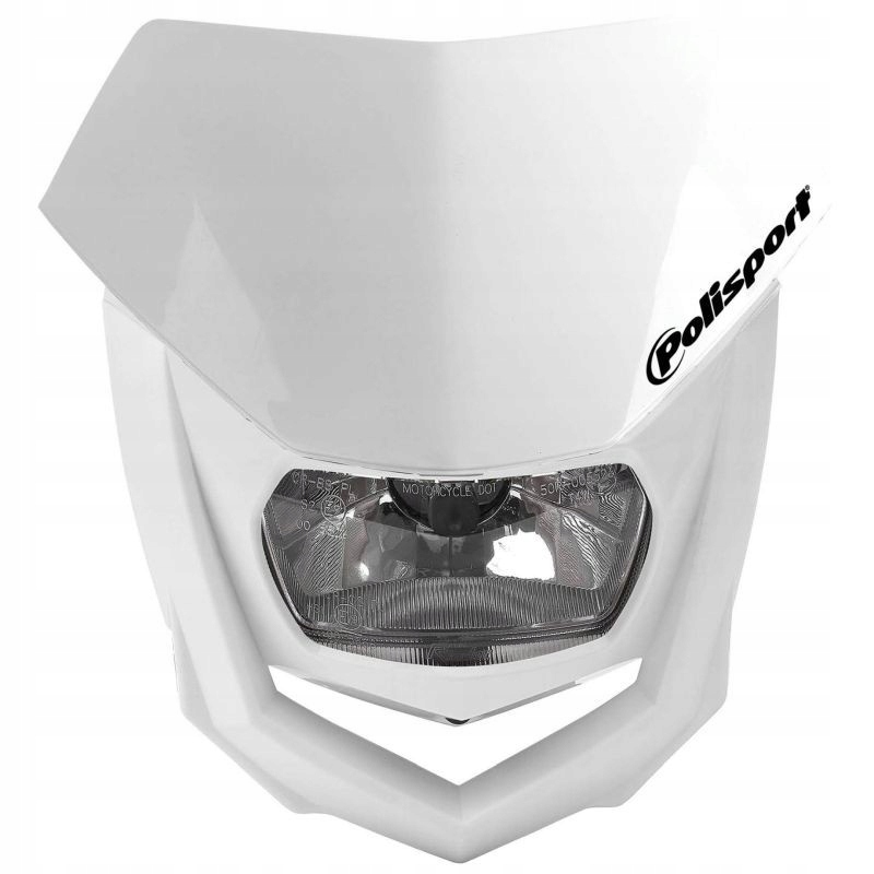 Polisport Predná Lampa Model Halo (halogénová Žiarovka) Farba Biela
