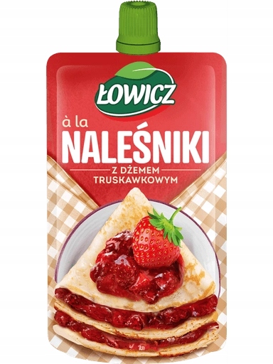 10 x Łowicz Dezert a'la palačinky s jahodovým džemem 170 g