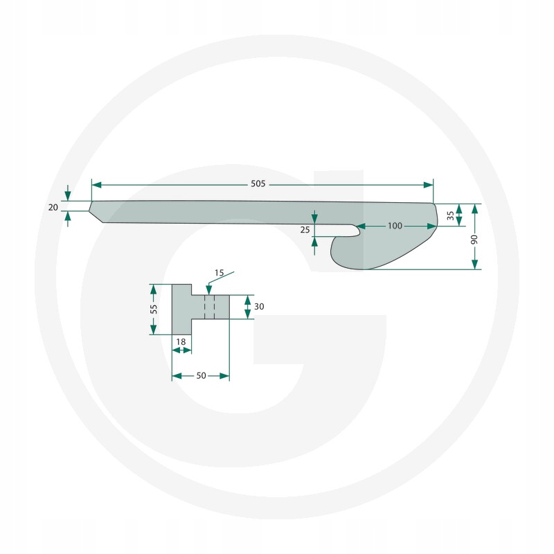778755123 - Крепление John Deere CX-серия