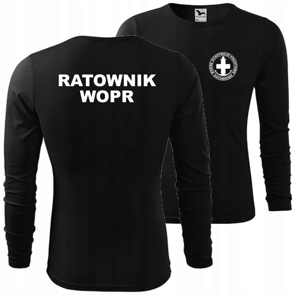 

Koszulka Męska Z Długim Rękawem Ratownik Wopr