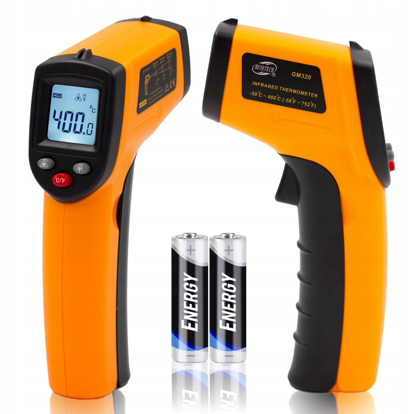 PIROMETR TERMOMETR LASEROWY BEZDOTYKOWY -50 +400°C
