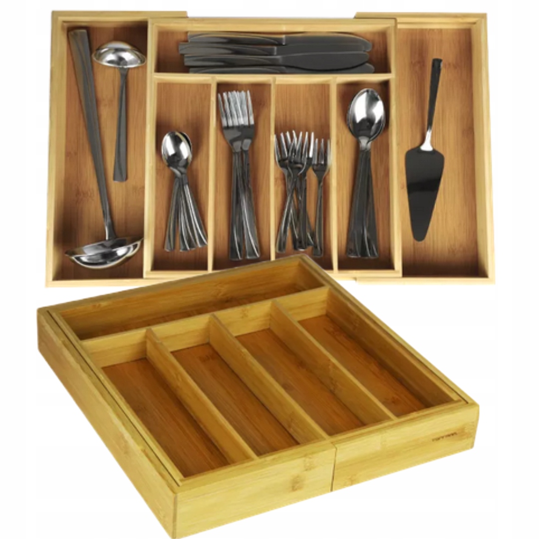 

Wkład Bambusowy Do Szuflady Organizer Na Sztućce