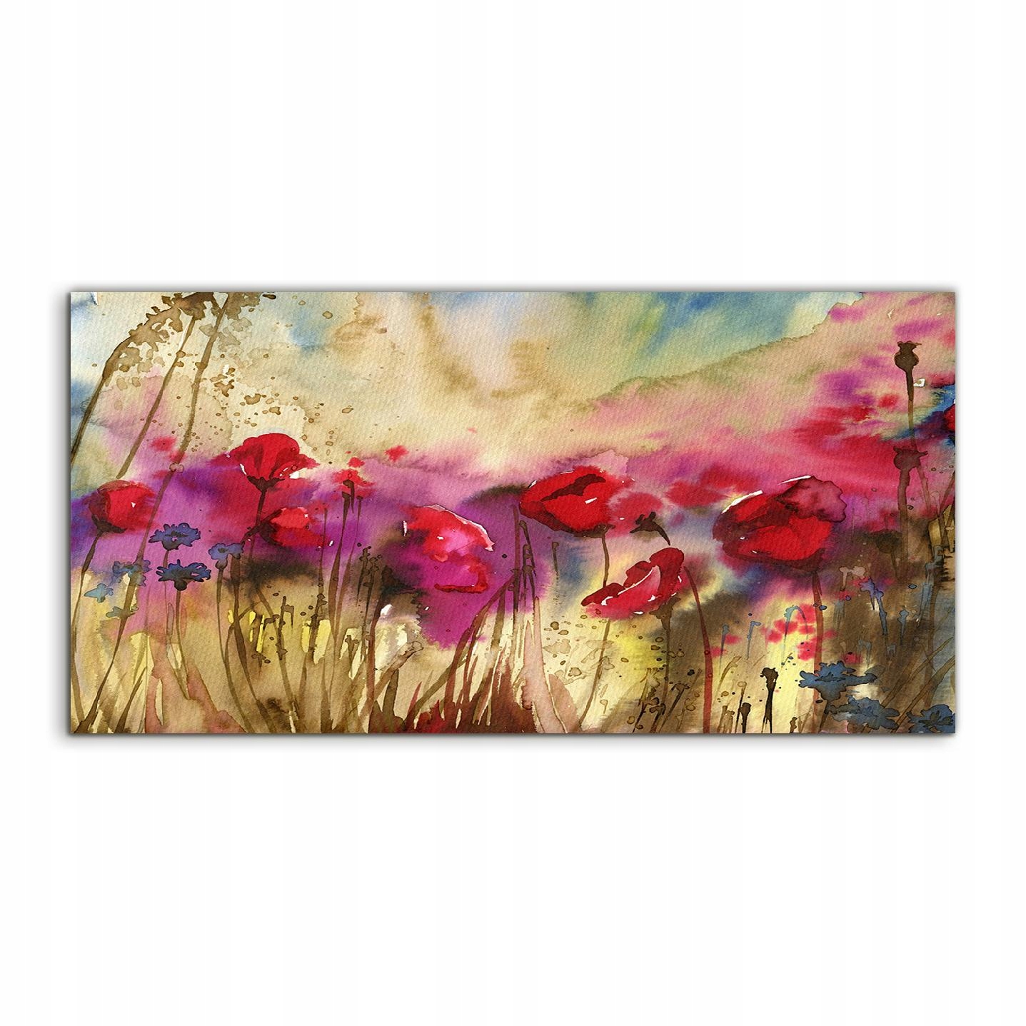 

Fotoobraz akryl 140x70 nowoczesny Akwarele Kwiaty