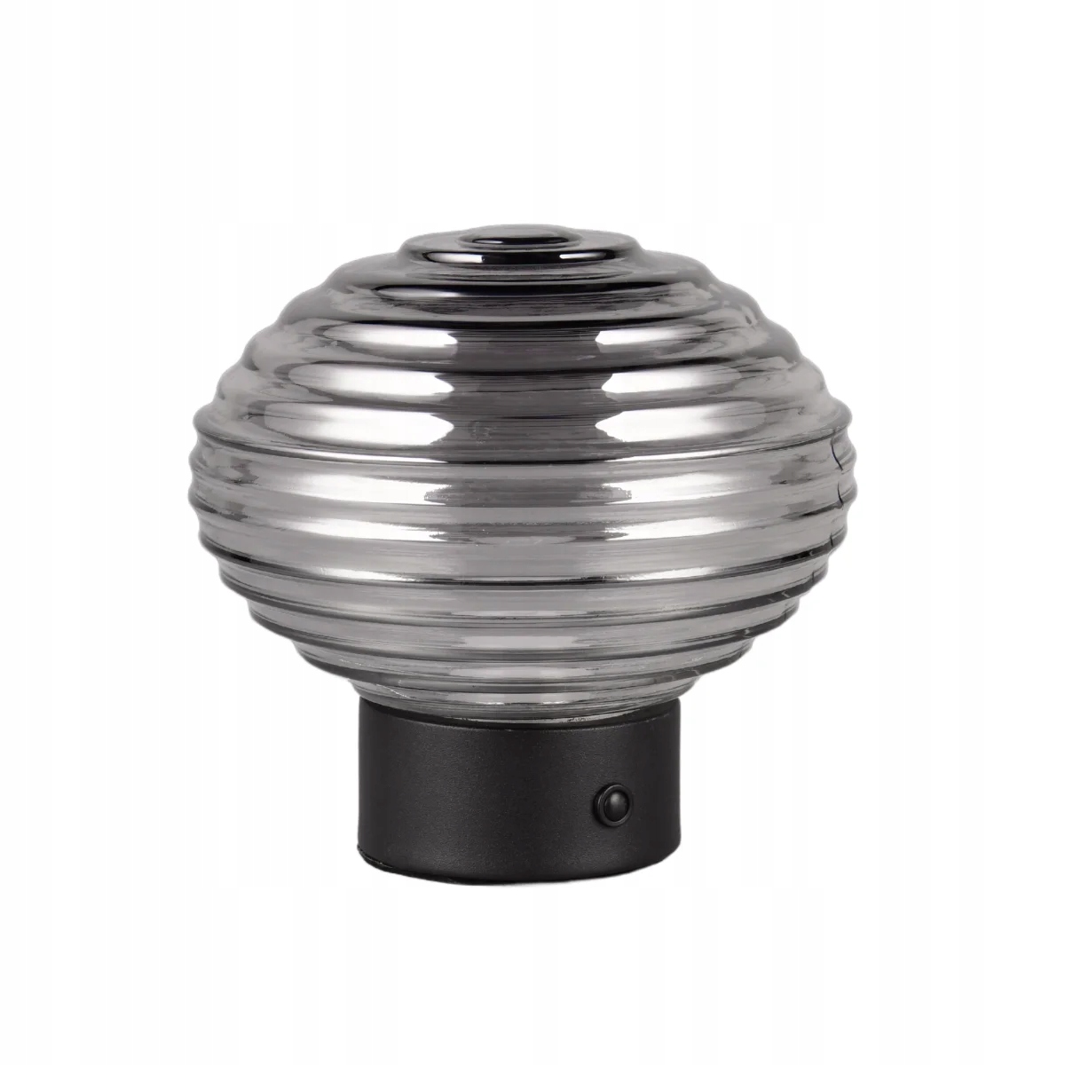 Skleněná Led stolní lampa černá Usb stmívatelná Earl Rl