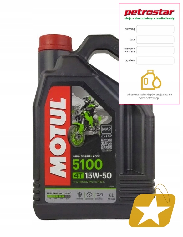 MOTUL 5100 15W50 4T 4L