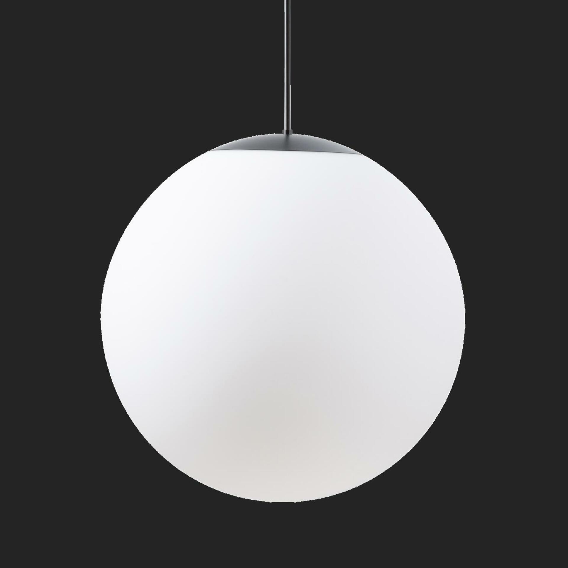 Osmont 62111 Adria P5 Hp závesné sklenené svietidlo čierna biela IP40 3000 K