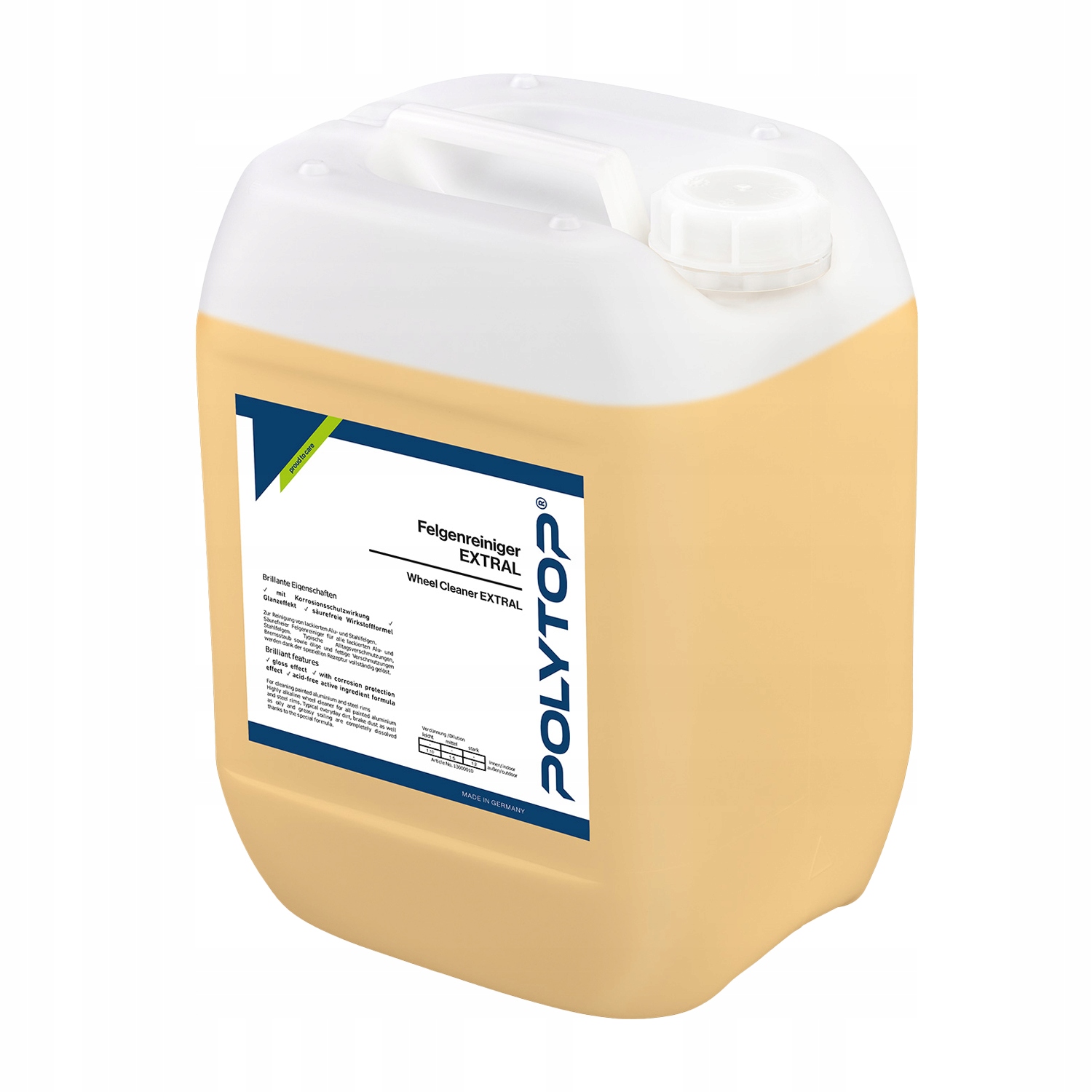 Polytop Wheel Cleaner Extral 10L silne zásaditý prostriedok na čistenie diskov