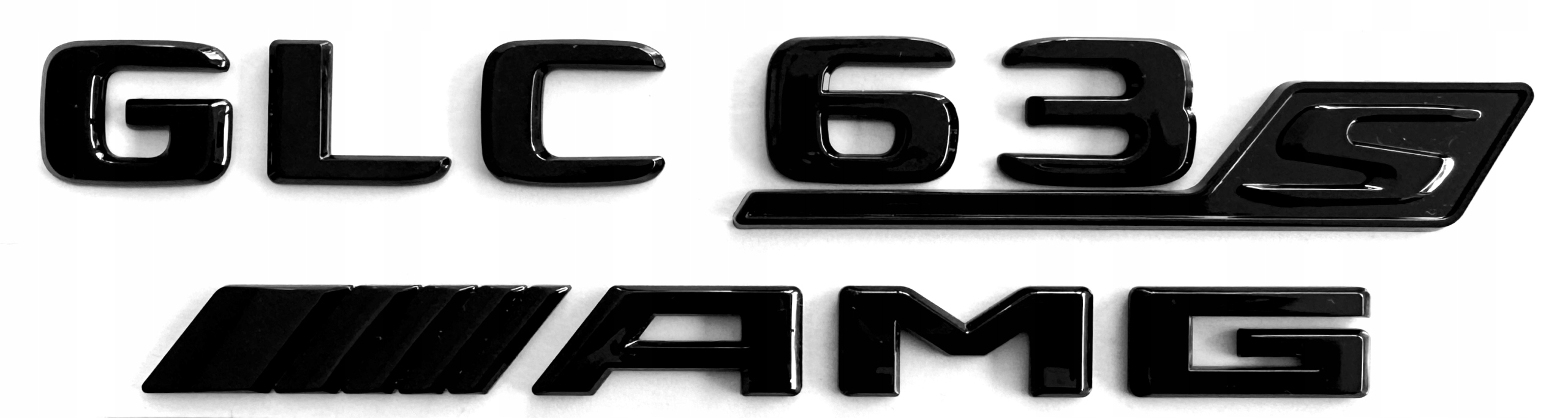Mercedes Glc 63 S Amg emblém , znak logo, čierne