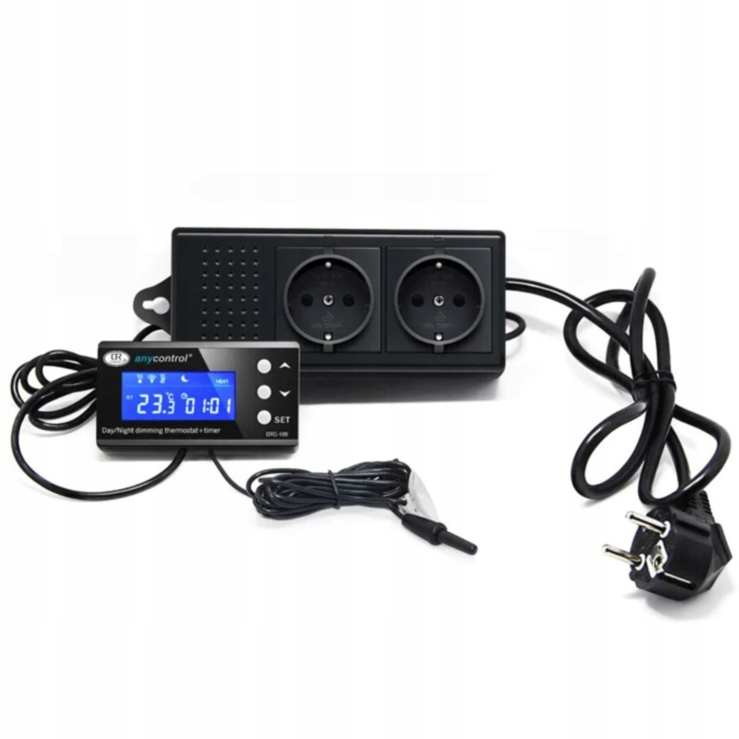Levně Ringder DTC-120 Termostat s Dimmingem Režim Den Noc Časovač pro Terárium