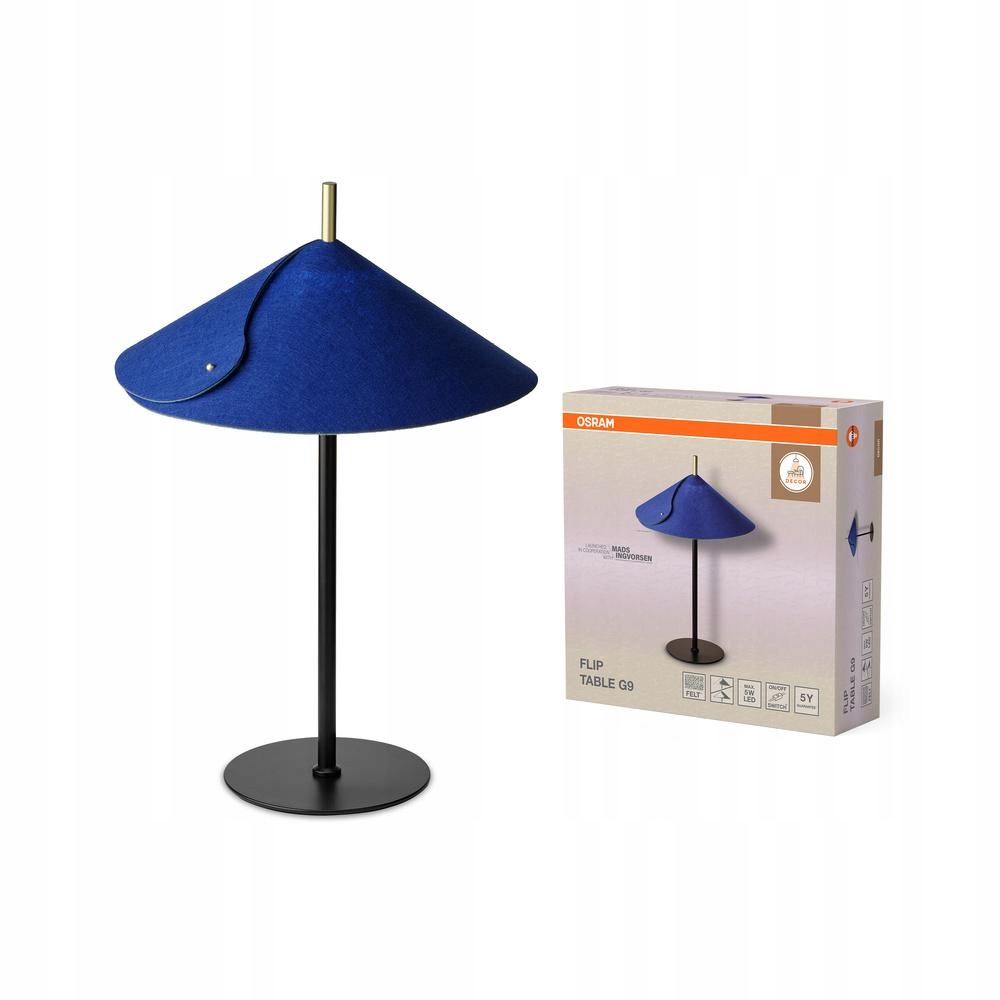 Lampa Stolová lampa G9 Dekoratívna modrá Dekorácia Osram
