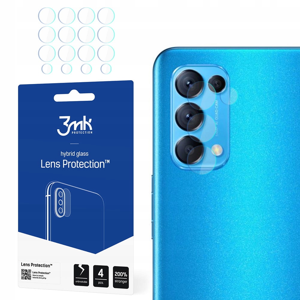 

Szkło na obiektyw aparatu do Oppo Find X3 Lite 3mk