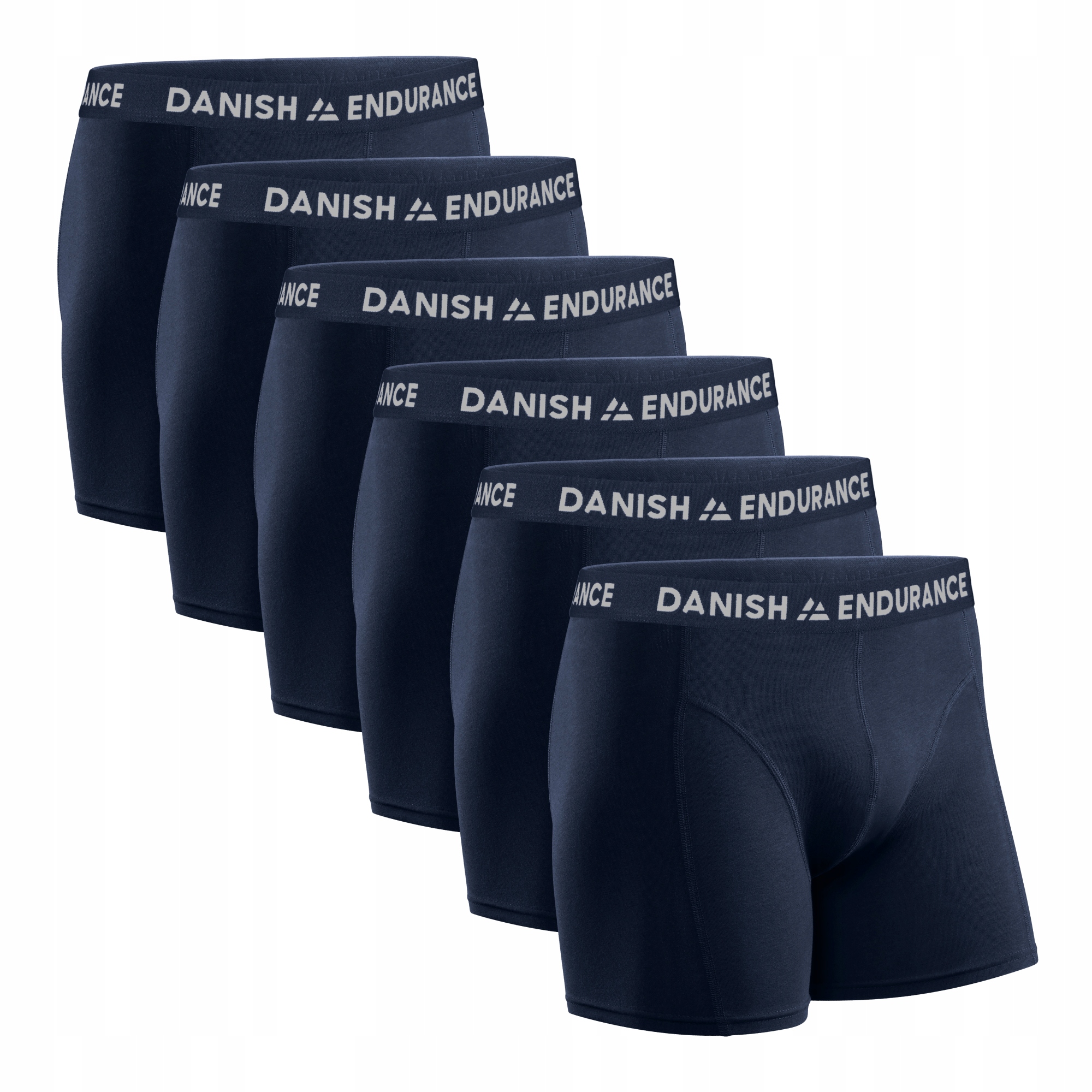 Pánské bavlněné boxerky Danish Endurance Prémiové spodní prádlo 6-pack L