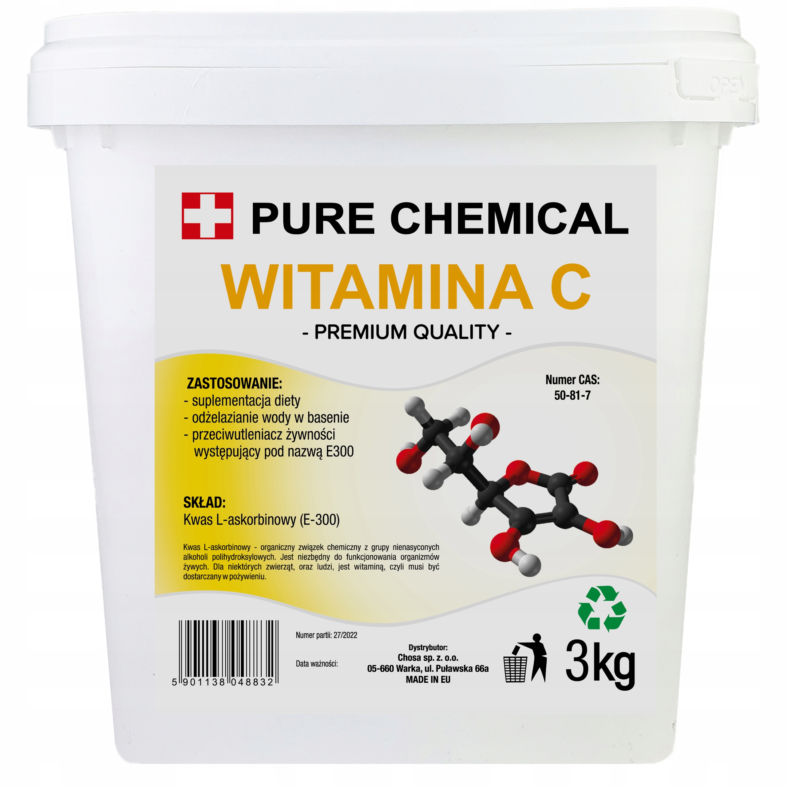 

Witamina C Do Basenu Kwas L-askorbinowy Basen 3kg