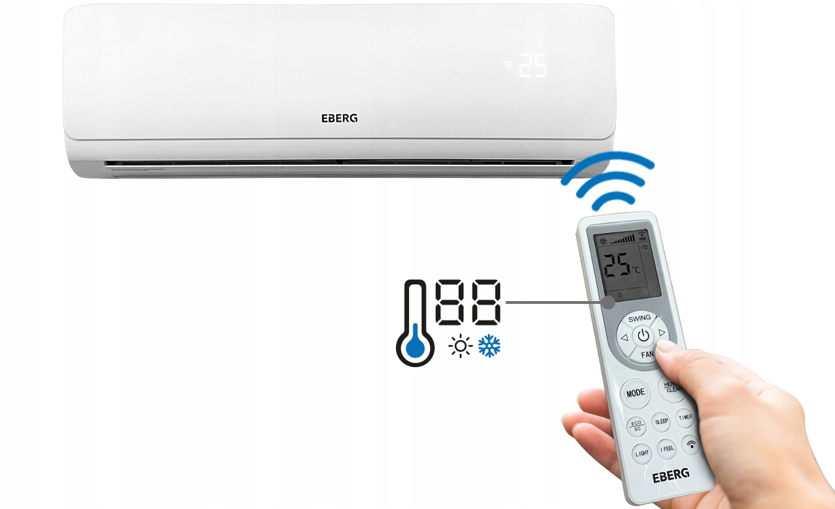 Klimatyzator ścienny EBERG AORI 3,5kW ION Wi-Fi Rodzaj split