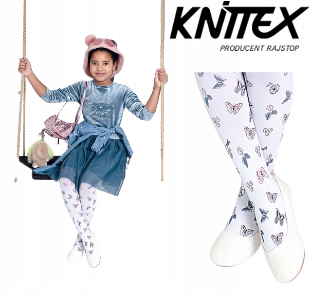 

Knittex rajstopy dziecięce Mariposa motyle 140-146