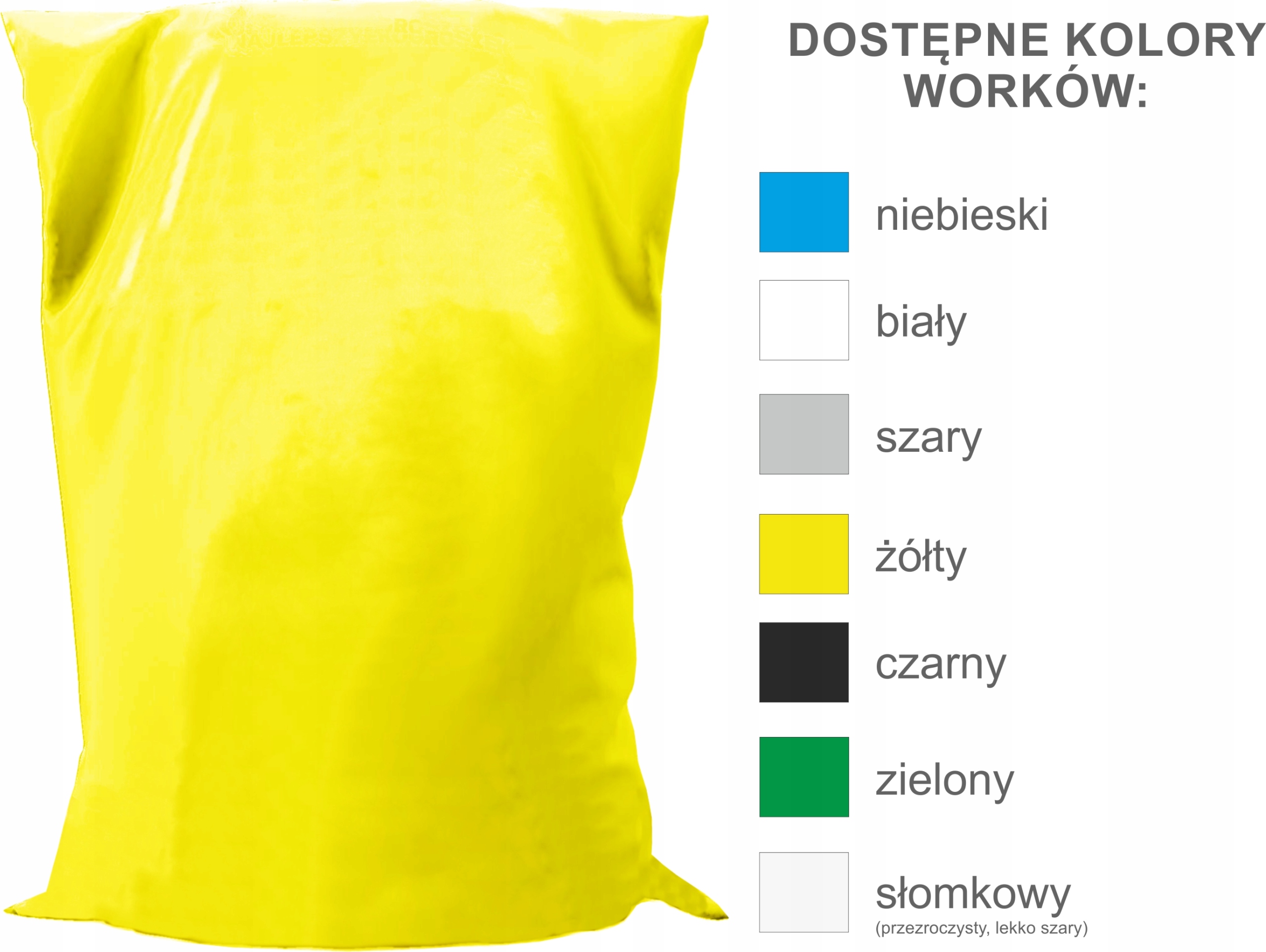 

Worki foliowe na węgiel, ekogroszek, pellet 25 kg