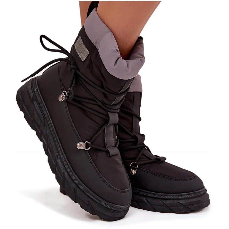 Dámské Sněhule Na Zip Platforma Lee Cooper LCJ-25-44-3930 Černé 36