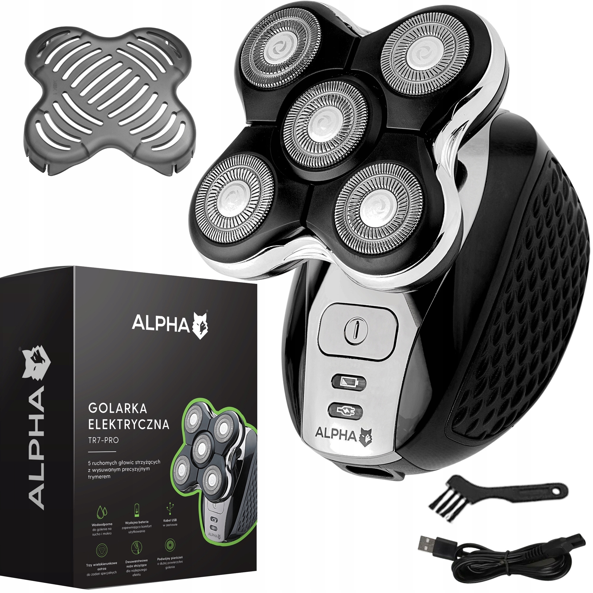 Golarka Alpha TR7-PRO Na mokro i sucho