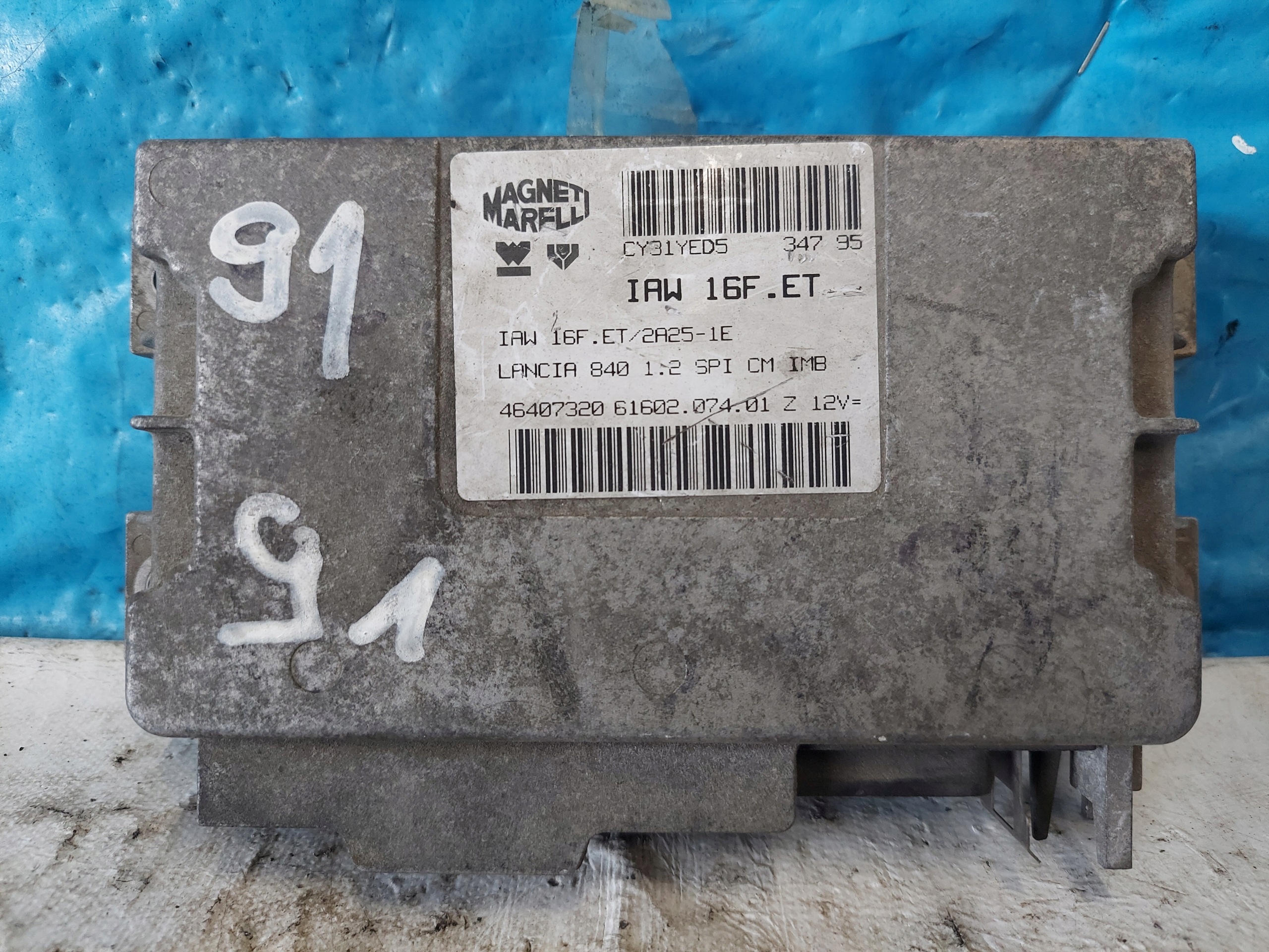 LANCIA Y 1.2 B IAW16F.ET control unit of the engine