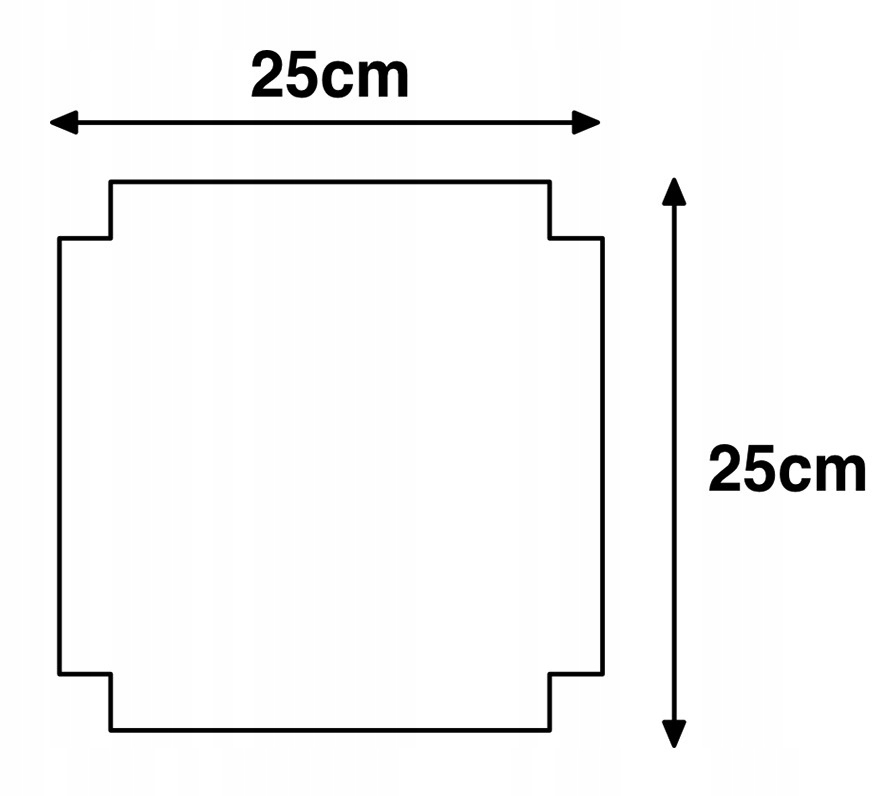 tabliczka tablica ADRESOWA numer domu 25x25 alu. Szerokość produktu 25 cm