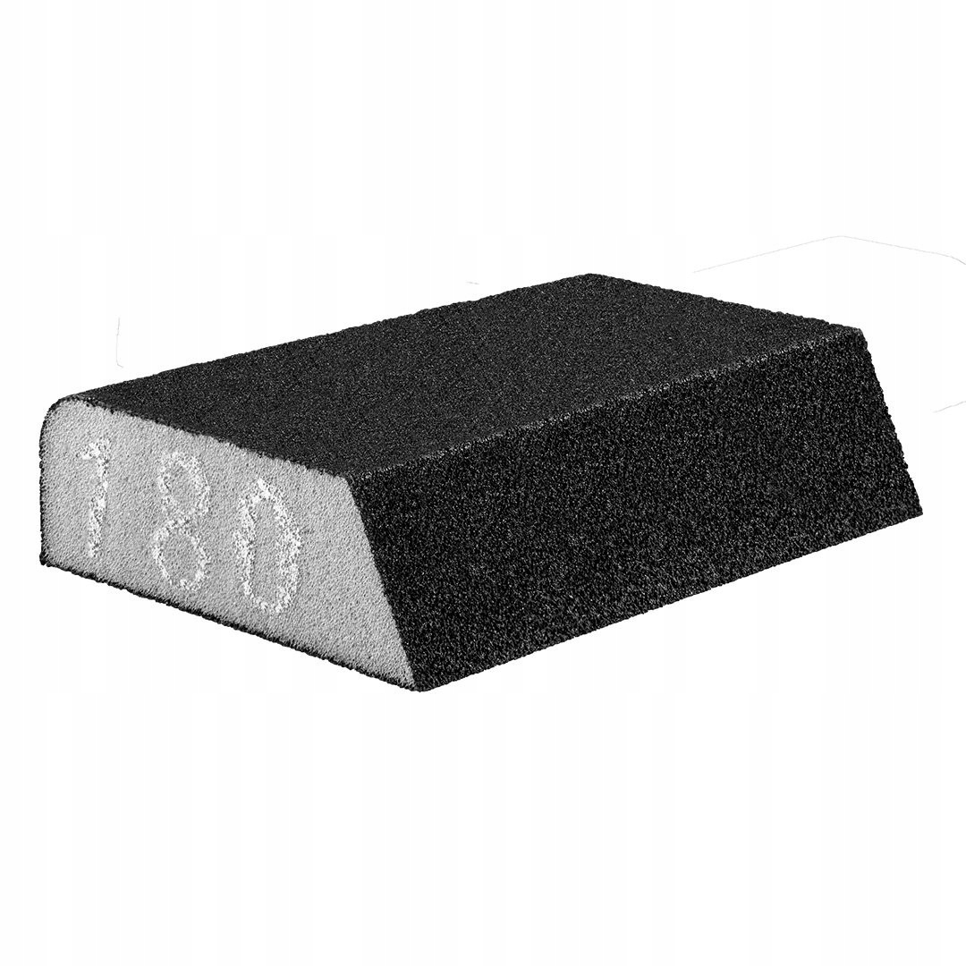 Kostka klocek gąbka ścierna szlifierska skośna 98x25x68mm K180 Graphite
