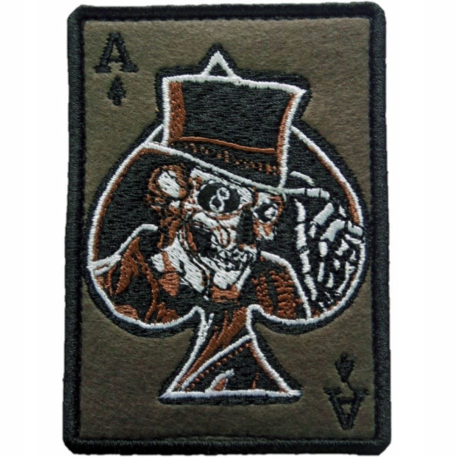 Haasta Naszywka na rzep Ace Of Spades As Pik Olive