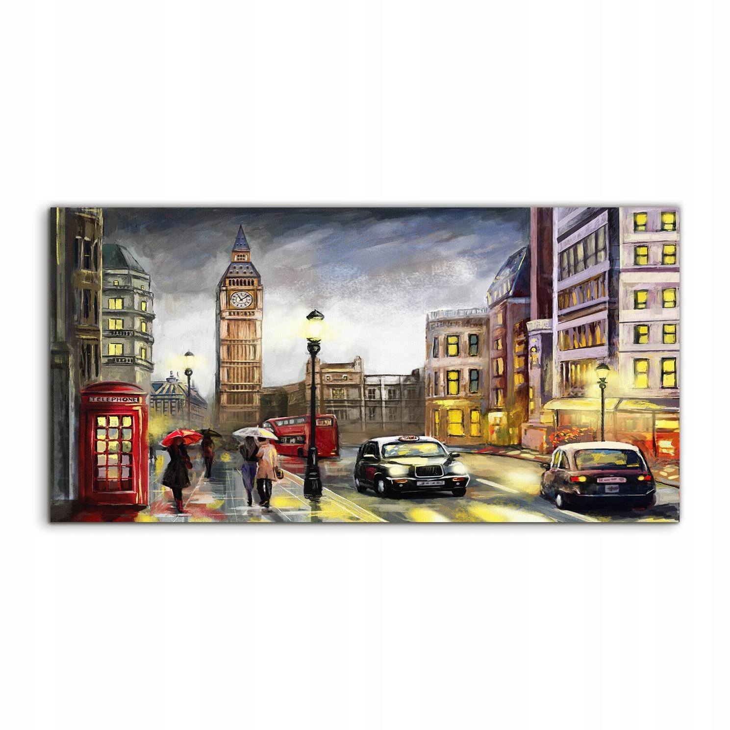 

Obraz akryl 120x60 na ścianę Londyn Big Ben Auta