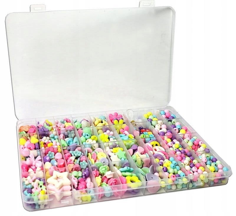 Koraliki zestaw kreatywny do robienia naszyjników EAN (GTIN) 5907544118848