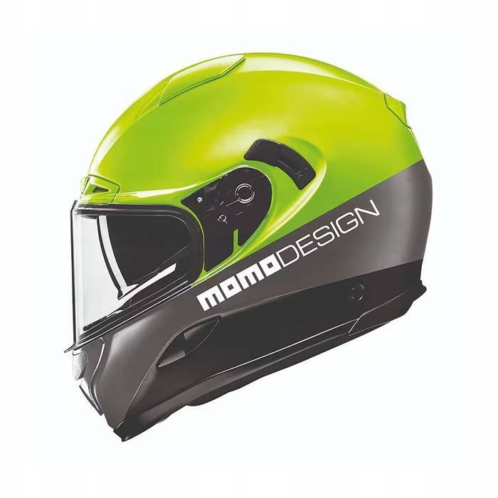 Motocyklová prilba Momo Hornet (mono Yellow Fluo Silver Black White) S