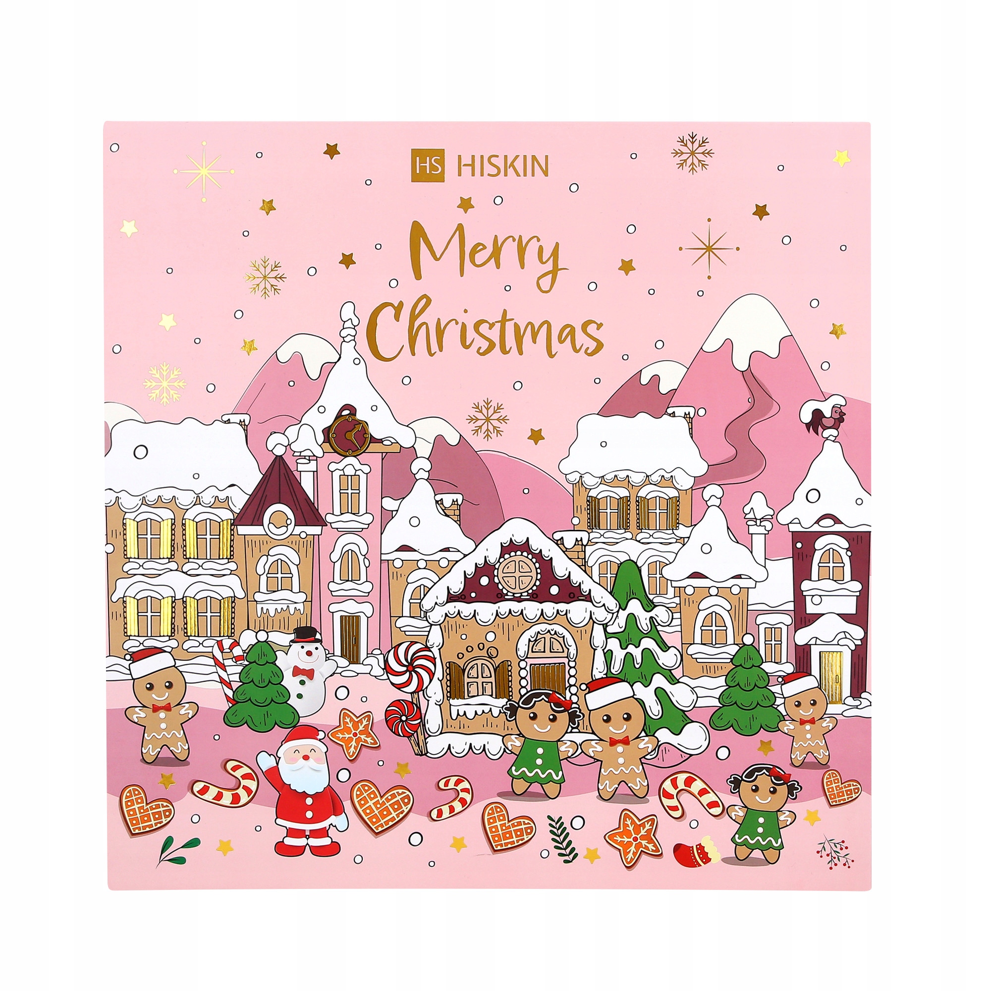 Hiskin Merry Christmas Adventní kalendář s vánočními svíčkami