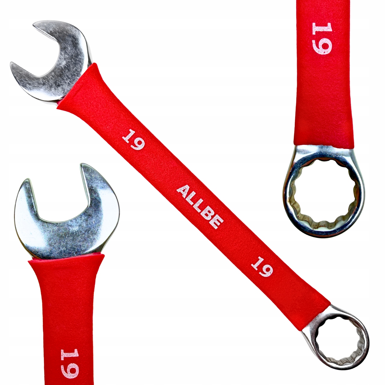 Klucz Płasko Oczkowy 19mm Stal Crv Klucze Płasko Oczkowe Cr-V Mocny Solidny