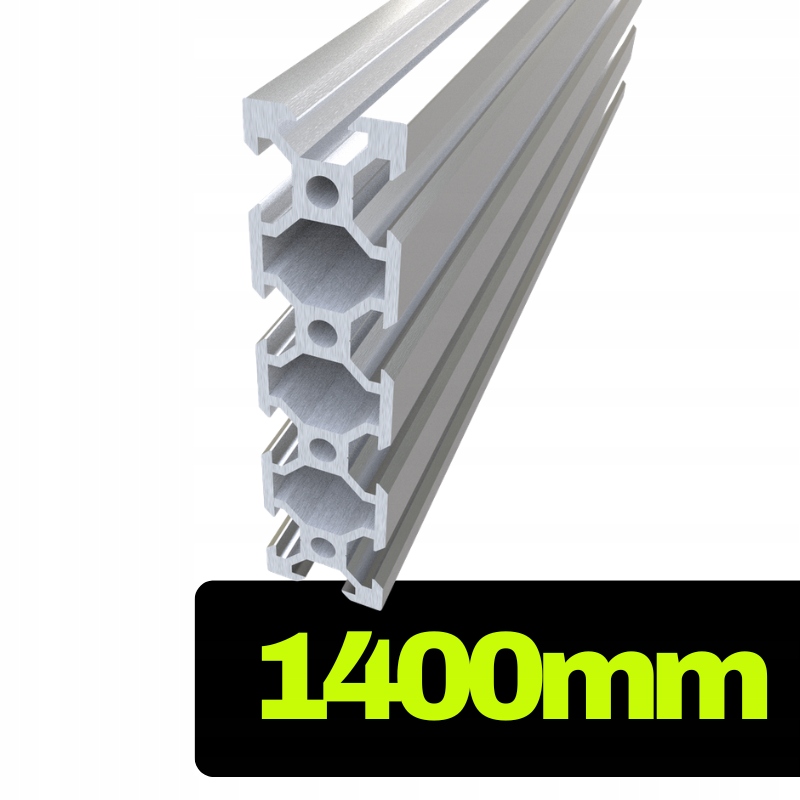 Hliníkový profil V-slot 2080 stříbrný o délce 140 cm