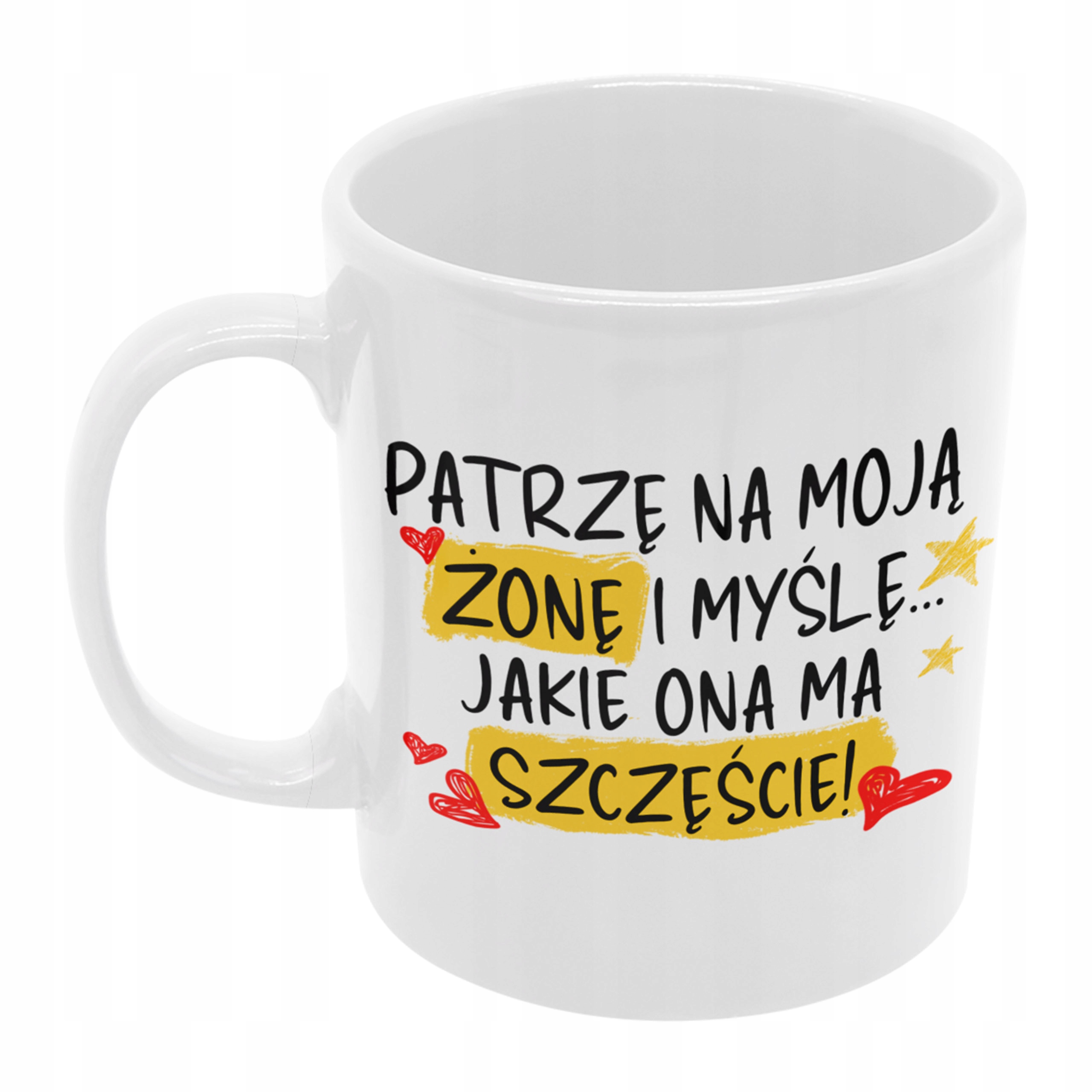 

Kubek dla męża Mąż śmieszny od żony