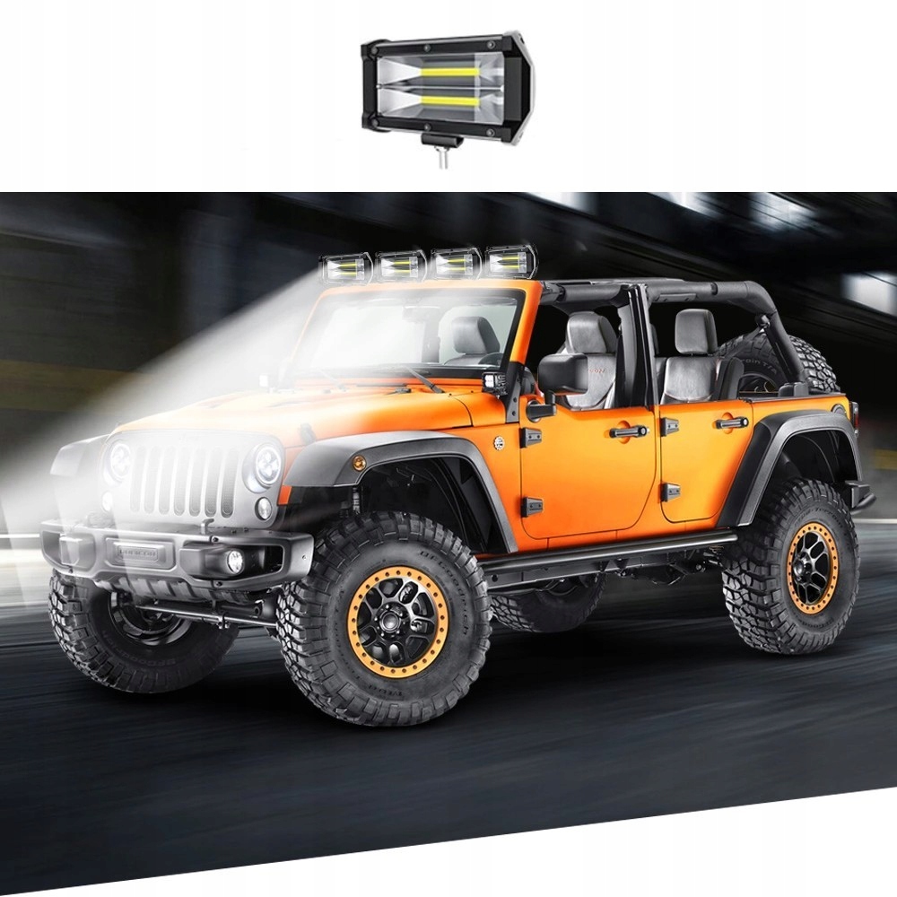 PANEL LED COB LAMPA Halogen 120W 13cm Off Road Trwałość 50000 h