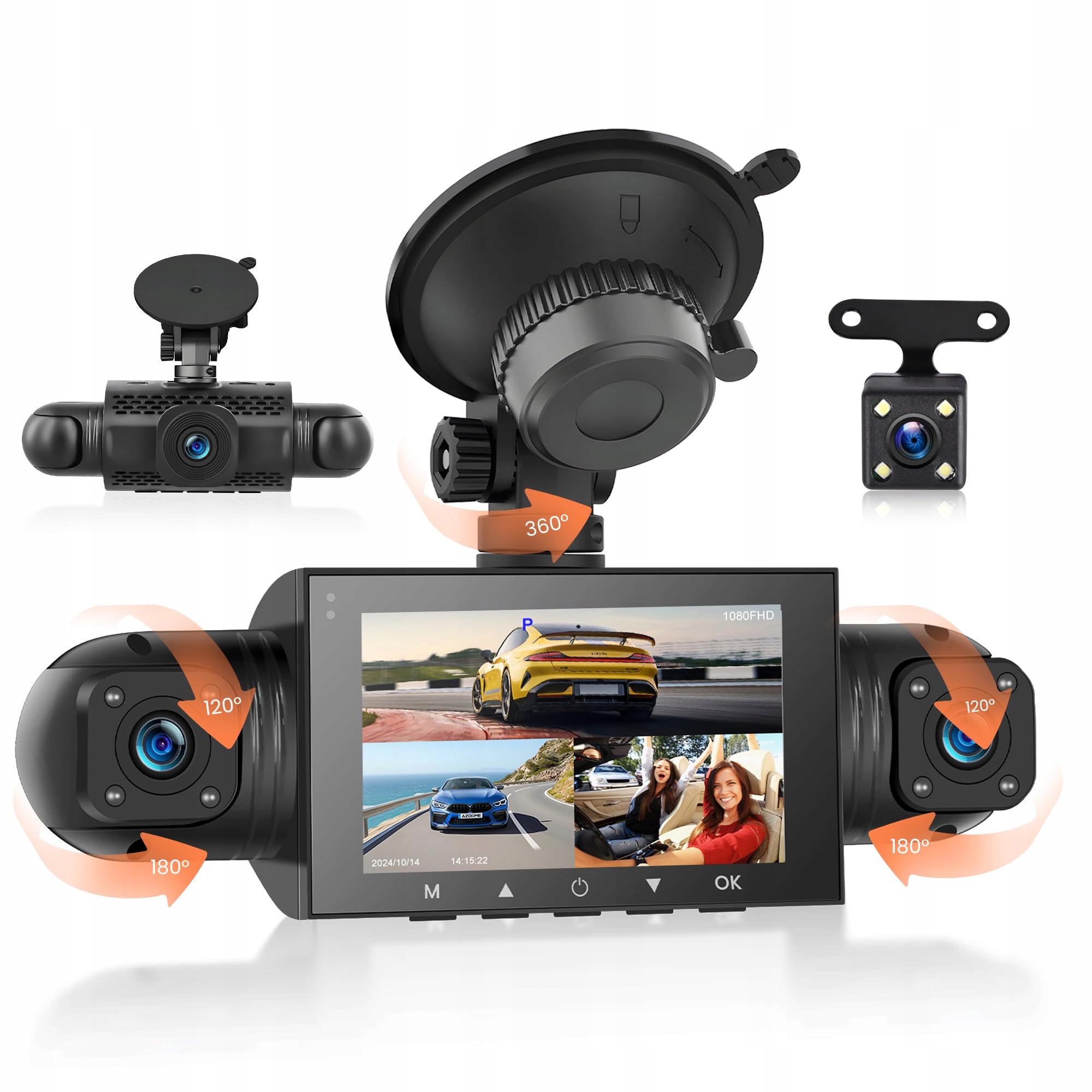 Rimoody w8183 Kamera Videorekordér jazdy Full Hd cúvacia kamera