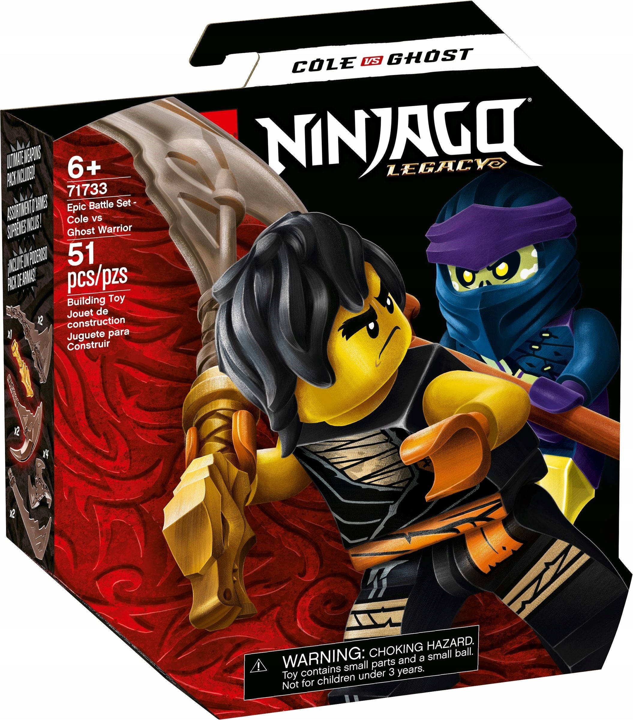 

Lego Ninjago Cole kontra Wojownik duch 71733
