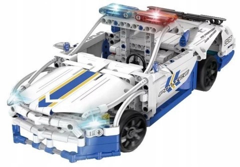 Samochód policyjny RC klocki CADA C51006W 430 el