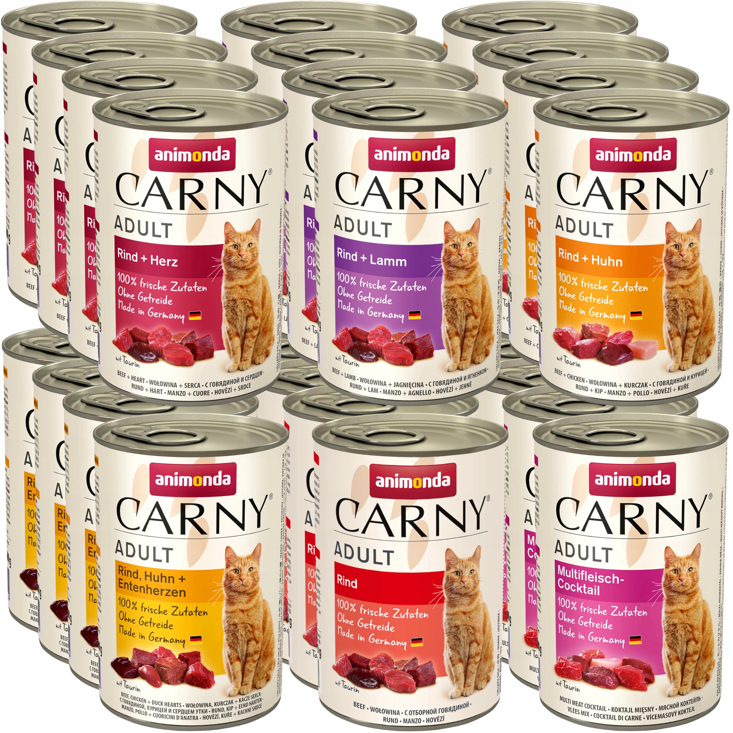 Animonda Carny Adult krmivo pro kočky MIX Chutí 24x400 g