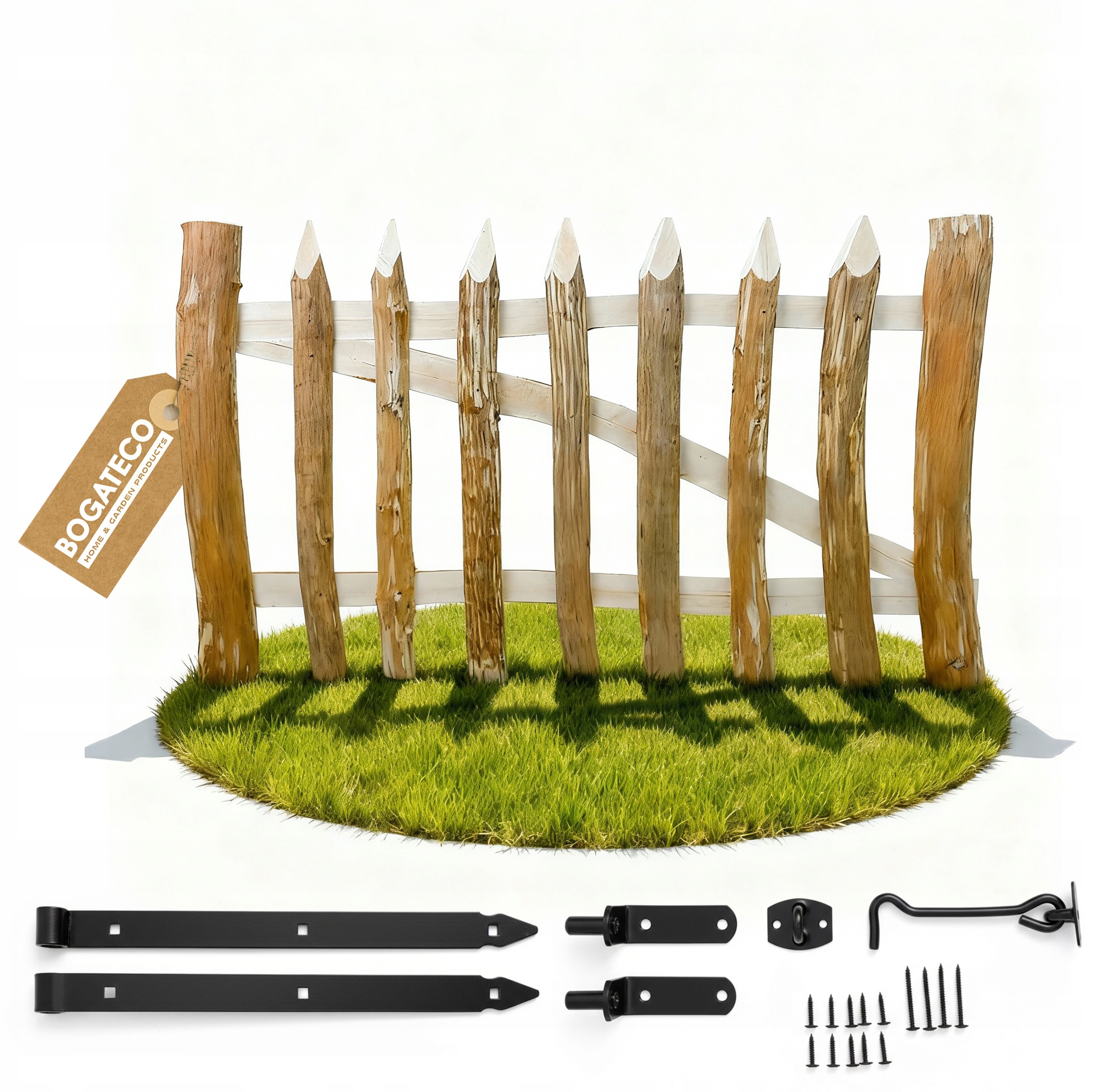 Leštící Furtka 50x100cm Pravá Dřevěná Zahradní Tyčová Branka