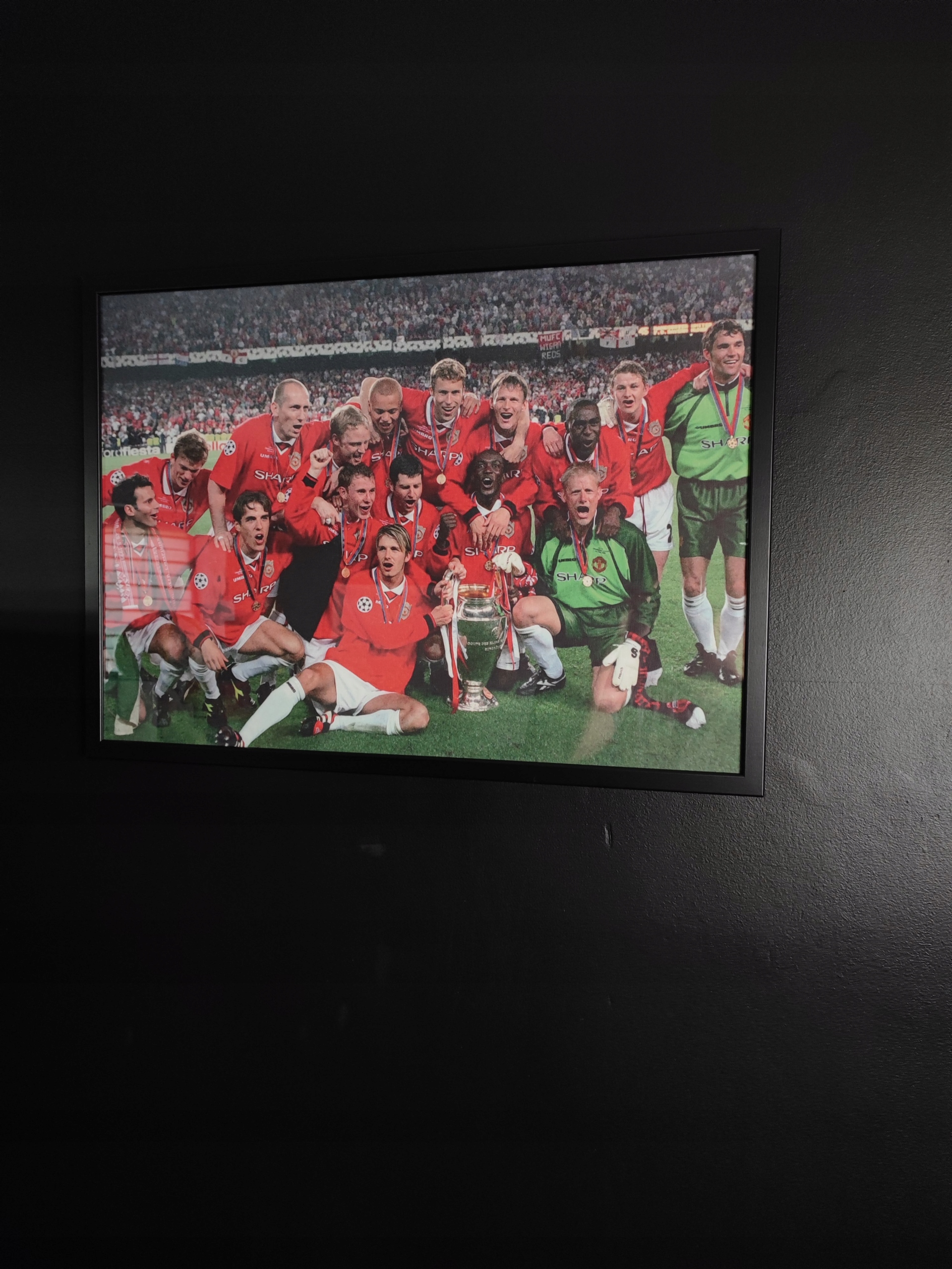 Obraz w ramie 50x70 Man Utd 98/99 uefa dream team Marka inna