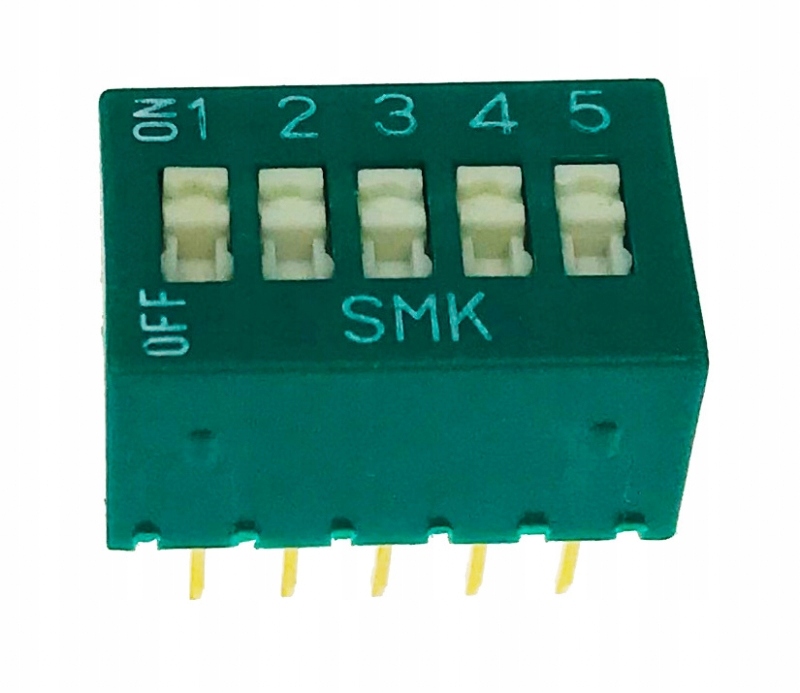 

Dip switch x5 zielony