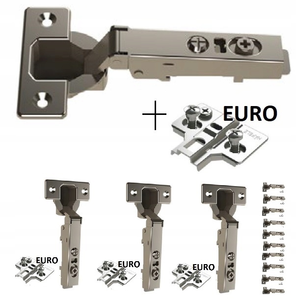 Nasazovací závěs Metalla+E Hafele s brzdou 50 kpl Euro