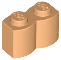 

Lego Cegła palisada 1x2 nugatowy 30136 5szt