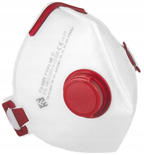 10x MASKA FFP3 OCHRONNA 30ND ANTYWIRUSOWA SKŁADANA Kod producenta FS-930V