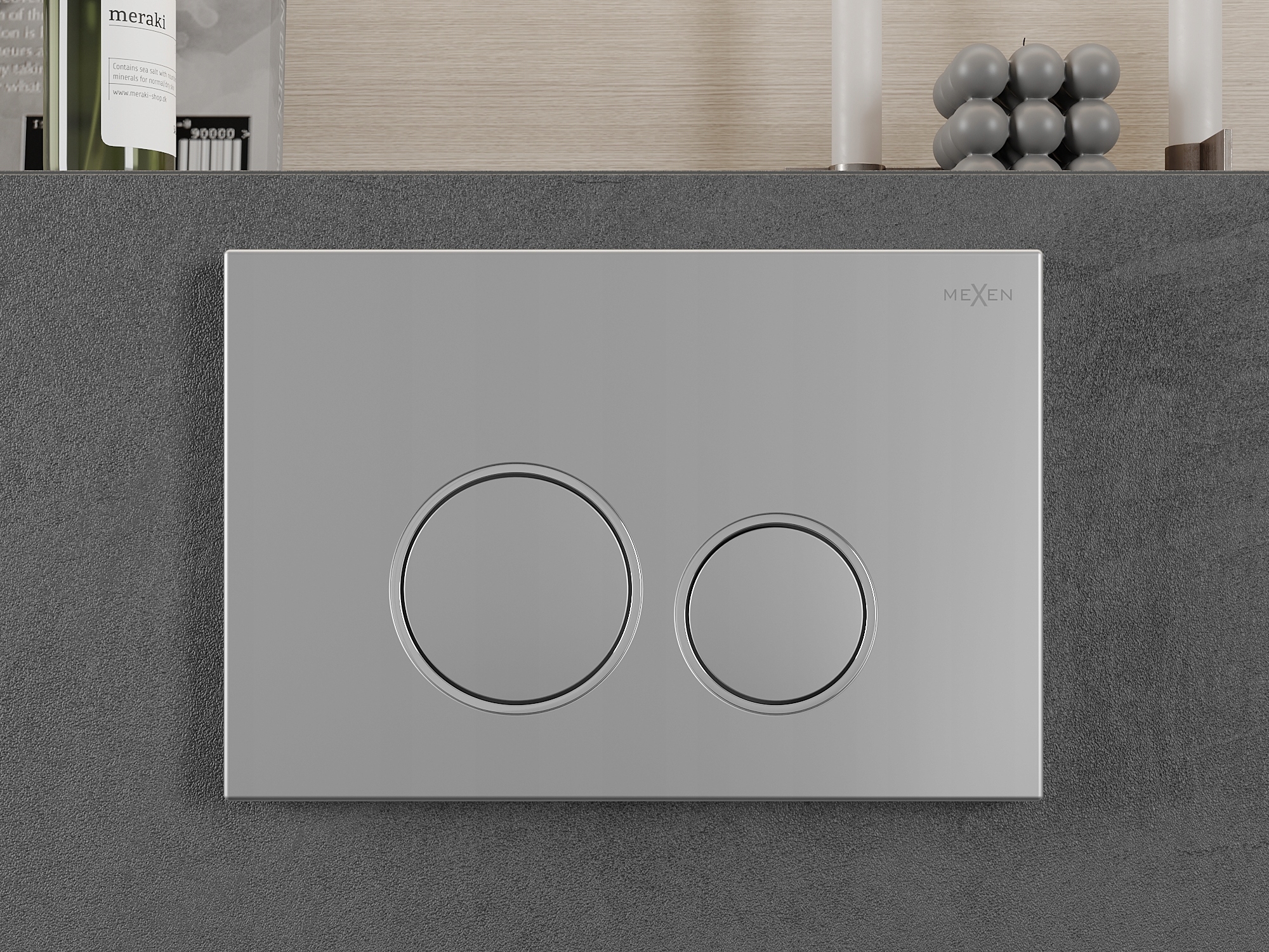 PRZYCISK WC NAPO 05 do GEBERIT UP100 CHROM MATOWY Kod producenta 604502