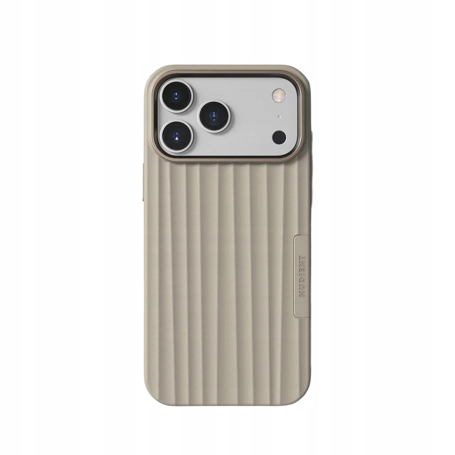 Puzdro Nudient pre iPhone 17 Pro Max s MagSafe Bold Case Ľanovo béžová