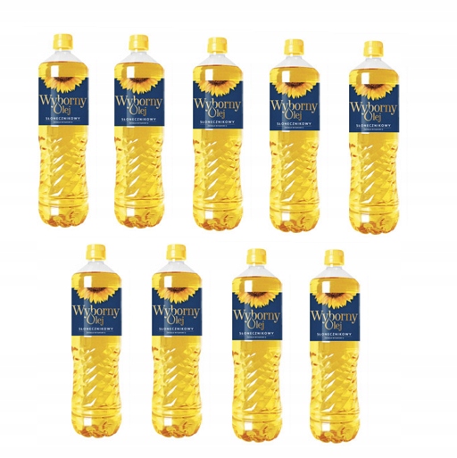 9 x Vynikající slunečnicový olej 1 l