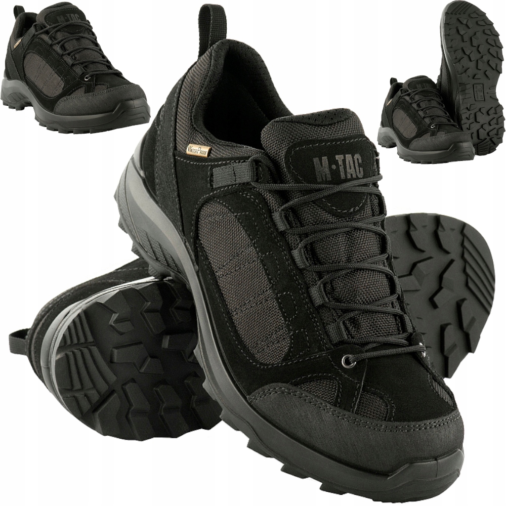 Taktické podzimní a jarní trekové boty černé 46 M-tac